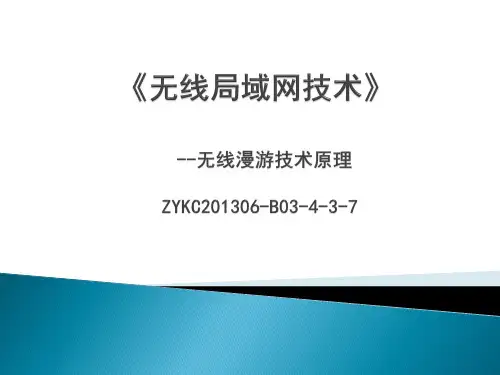 无线局域网组网技术 (30)[12页]
