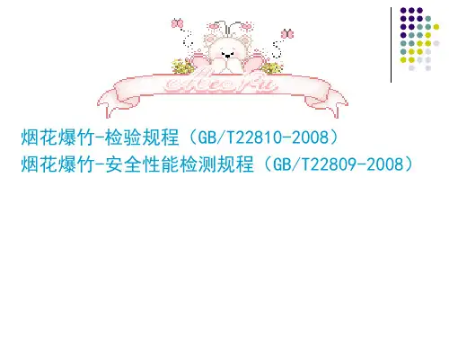 烟花爆竹作业安全技术规程课件PPT课件