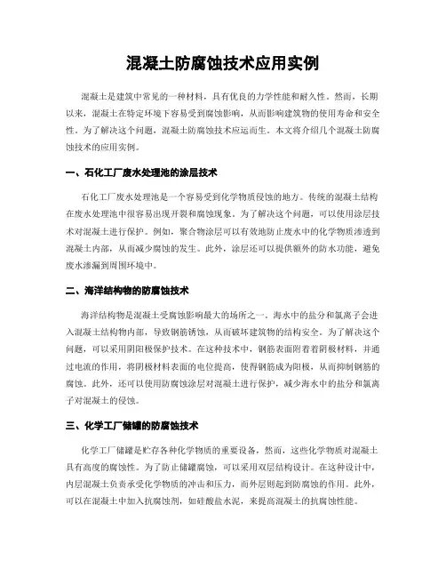 混凝土防腐蚀技术应用实例