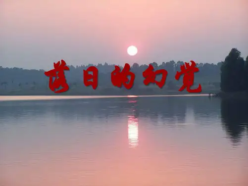 落日的幻觉ppt课件演示文稿(共21张PPT)