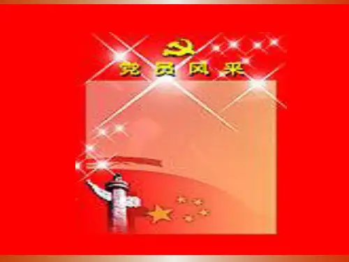 党员风采PPT