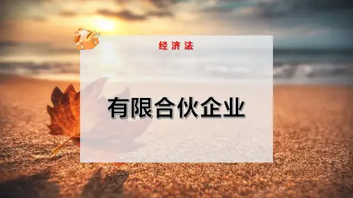 有限合伙企业-PPT模板