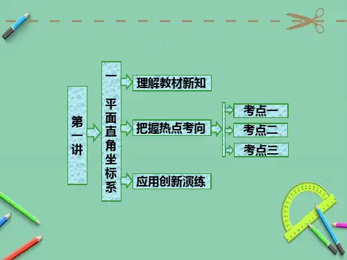 高中数学人教A版选修4-4第一讲 一 平面直角坐标系 课件