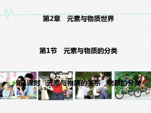 化学课件《元素与物质的分类》优秀ppt11(4份打包) 鲁科版