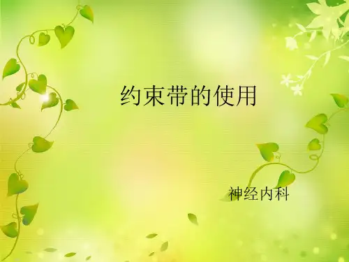 约束带的使用