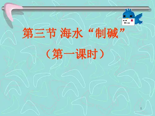 氨碱法制纯碱(1课时 用)ppt课件