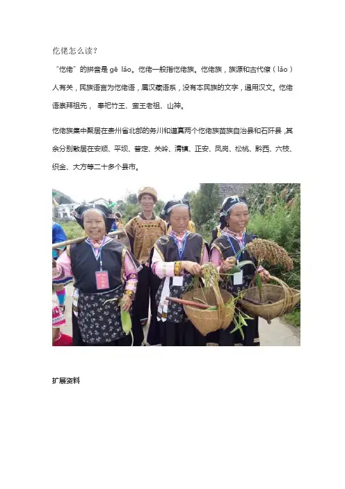 仡佬怎么读