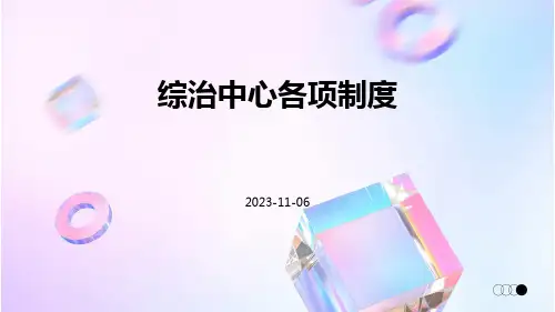 综治中心各项制度
