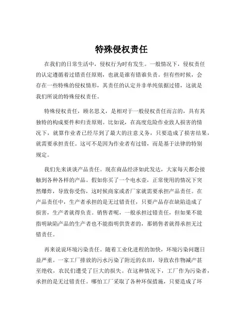 特殊侵权责任