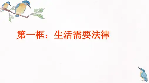 人教版《道德与法治》七年级下册：第九课 法律在我们身边 教材问题解答课件(共17张PPT)