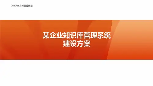 知识库管理系统建设方案