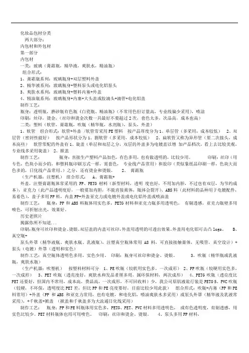 化妆品包材分类