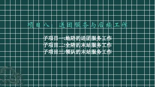 导游实务项目八：送团服务与后续工作