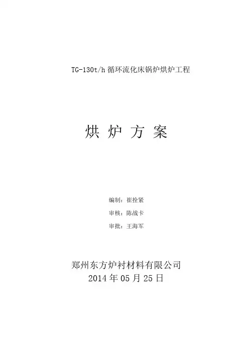 TG——130吨中低温烘炉方案——天然气