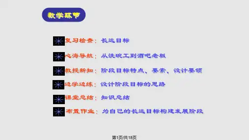 职业生涯规划构建发展阶梯ppt课件PPT课件