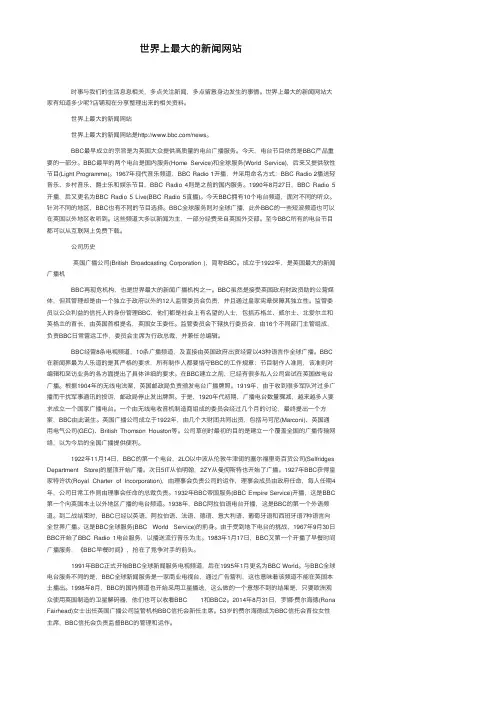 世界上最大的新闻网站