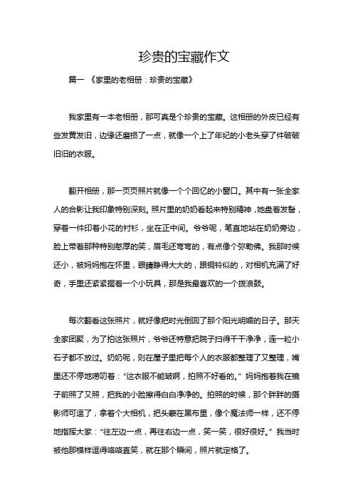 珍贵的宝藏作文