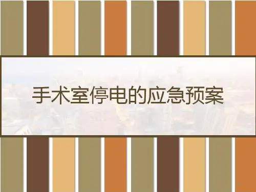 手术室停电的应急预案课件