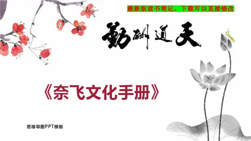 《奈飞文化手册》读书笔记PPT模板思维导图下载