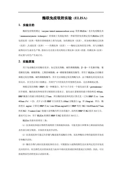 酶联免疫吸附实验 (ELISA)