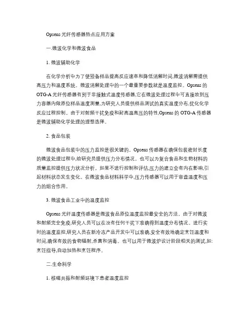 光纤传感器在各领域的热点应用.