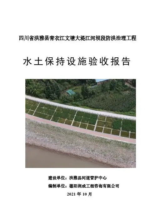 水土保持设施验收报告