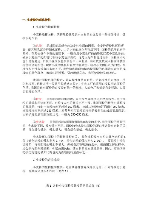 小麦的基本知识