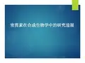 青蒿素-合成生物学_青蒿素在合成生物学中的研究进展