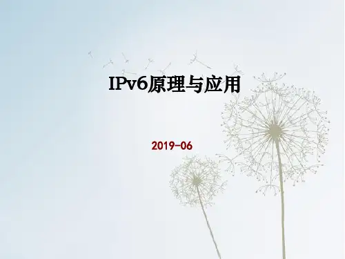 IPV6原理与应用