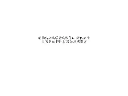 动物传染病学猪病课件4-5猪传染性胃肠炎 流行性腹泻 轮状病毒病