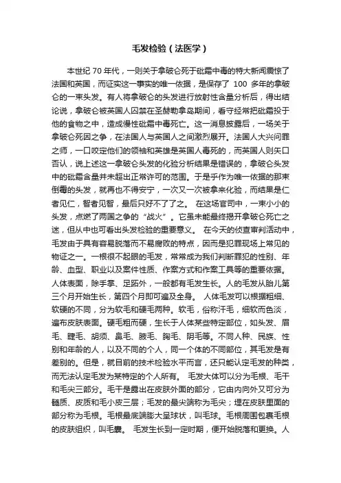 毛发检验（法医学）