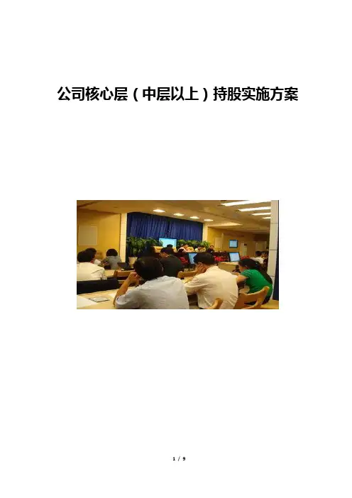 公司核心层(中层以上)持股实施方案