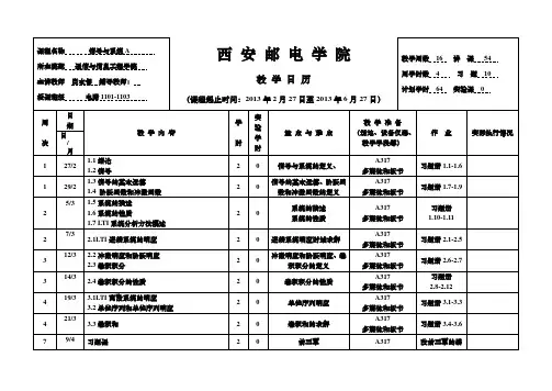 2012-2013-02-信号与线性系统教学日历-白本督-电路1101-03