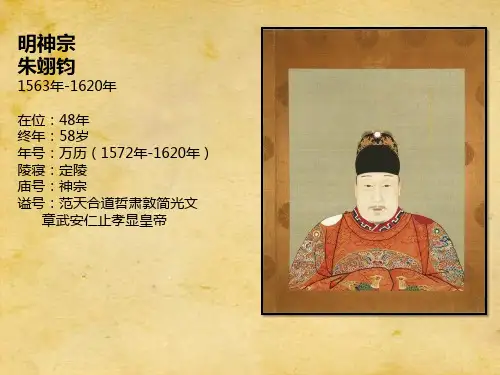 明神宗朱翊钧万历皇帝