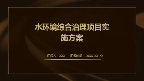 水环境综合治理项目实施方案