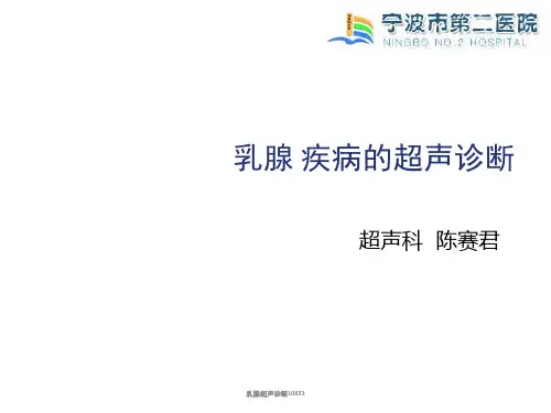 乳腺超声诊断10833 ppt课件