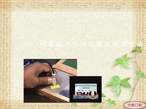 演示文稿 防腐检测仪器及使用方法