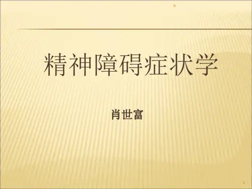 《精神病学症状学》PPT课件