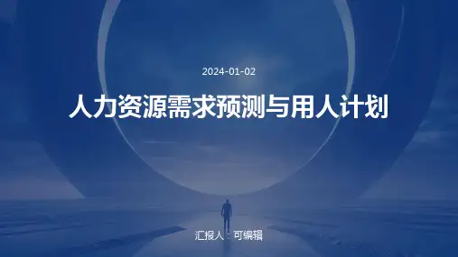 人力资源需求预测与用人计划