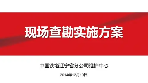 现场查勘实施方案-v4