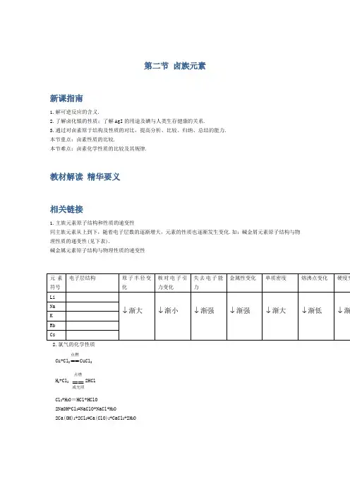 高一化学《卤族元素》知识点解读