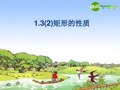 九年级数学上册 1.3(2)矩形的性质课件 苏科版