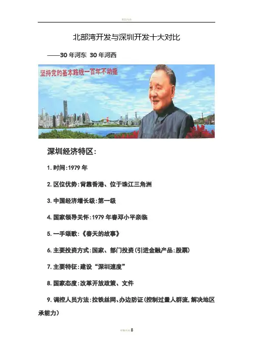 30年前的深圳与30年后的北部湾开发