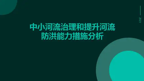 中小河流治理和提升河流防洪能力措施分析