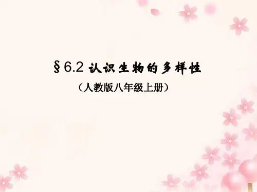 人教版初中生物八上6.2 认识生物的多样性 课件 (共20张PPT)精选课件