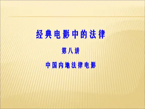 8、中国内地法律电影