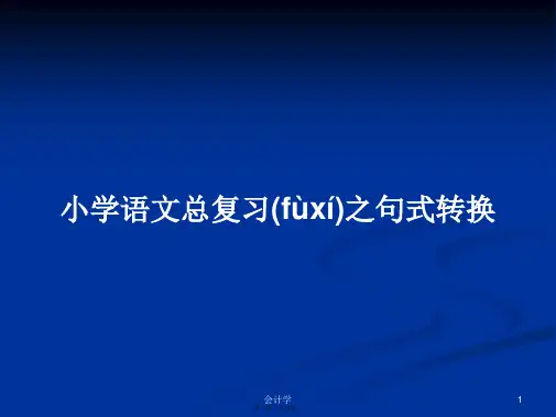 小学语文总复习之句式转换实用教案