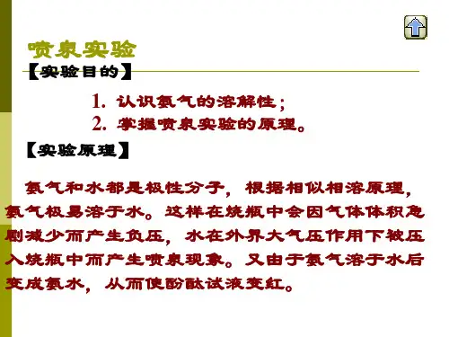 喷泉实验ppt课件
