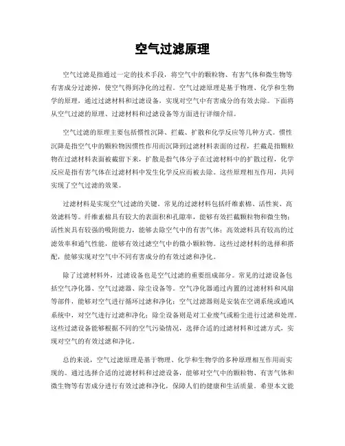 空气过滤原理