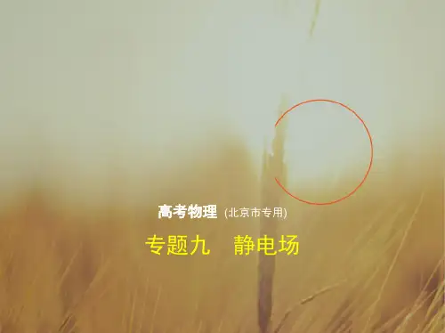 2018年高考物理北京市专用复习专题测试课件专题九 静电场 共161张 精品